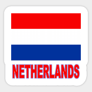 The Pride of the Netherlands - Dutch Flag Design Sticker